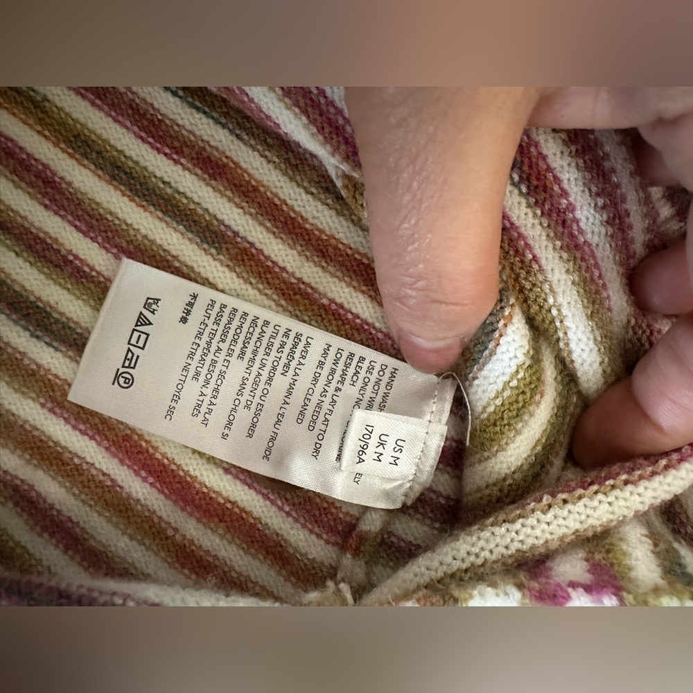 Anthropologie striped Tunic with Relaxed Oversized Fit long sleeve size M - Picture 7 of 10